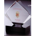 Custom Lucite Diamond Award w/ Base